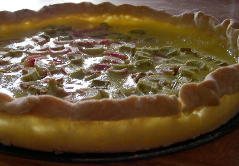 Tarte à la rhubarbe