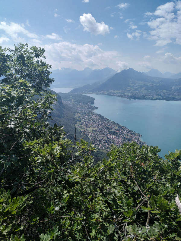 Le lac d'Annecy depuis le mont Veyrier