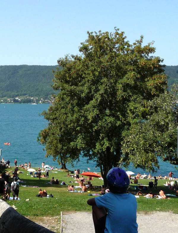 Veyrier du Lac, plage du plant
