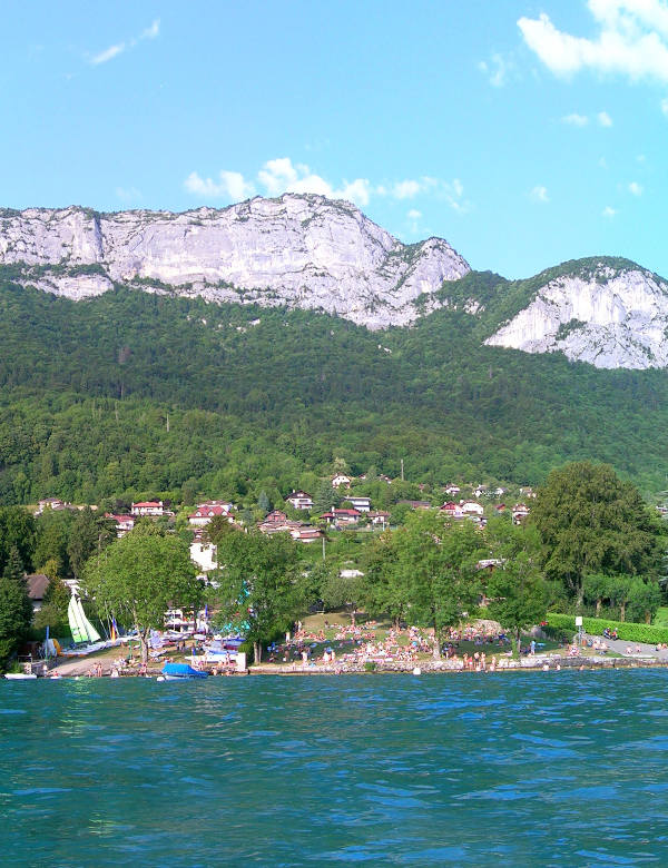 plage du plant à Veyrier du Lac