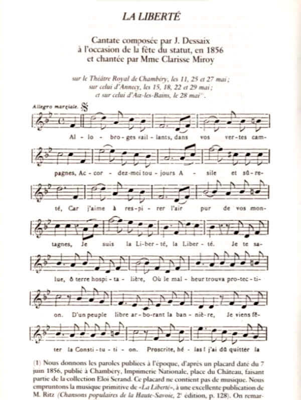 Le chant des Allobroges