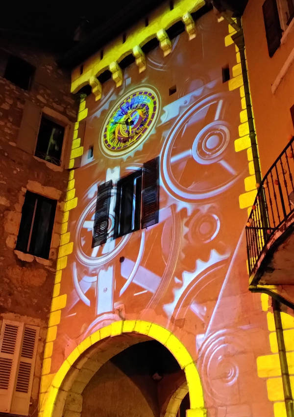 Illumination de noël sur la Porte Sainte Clair