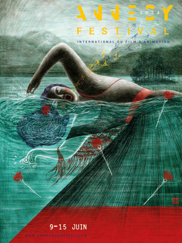 Festival International du Film d'Animation 2024 festival film animation annecy 2024 affiche officielle 2024